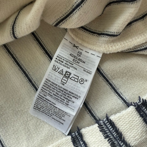 Banana Republic Navy and White Striped Top - Picture 4 of 6